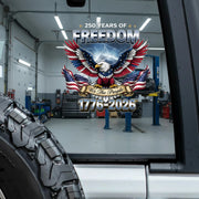 Custom Upload Sticker with Bald Eagle and 250 Years of Freedom product photo