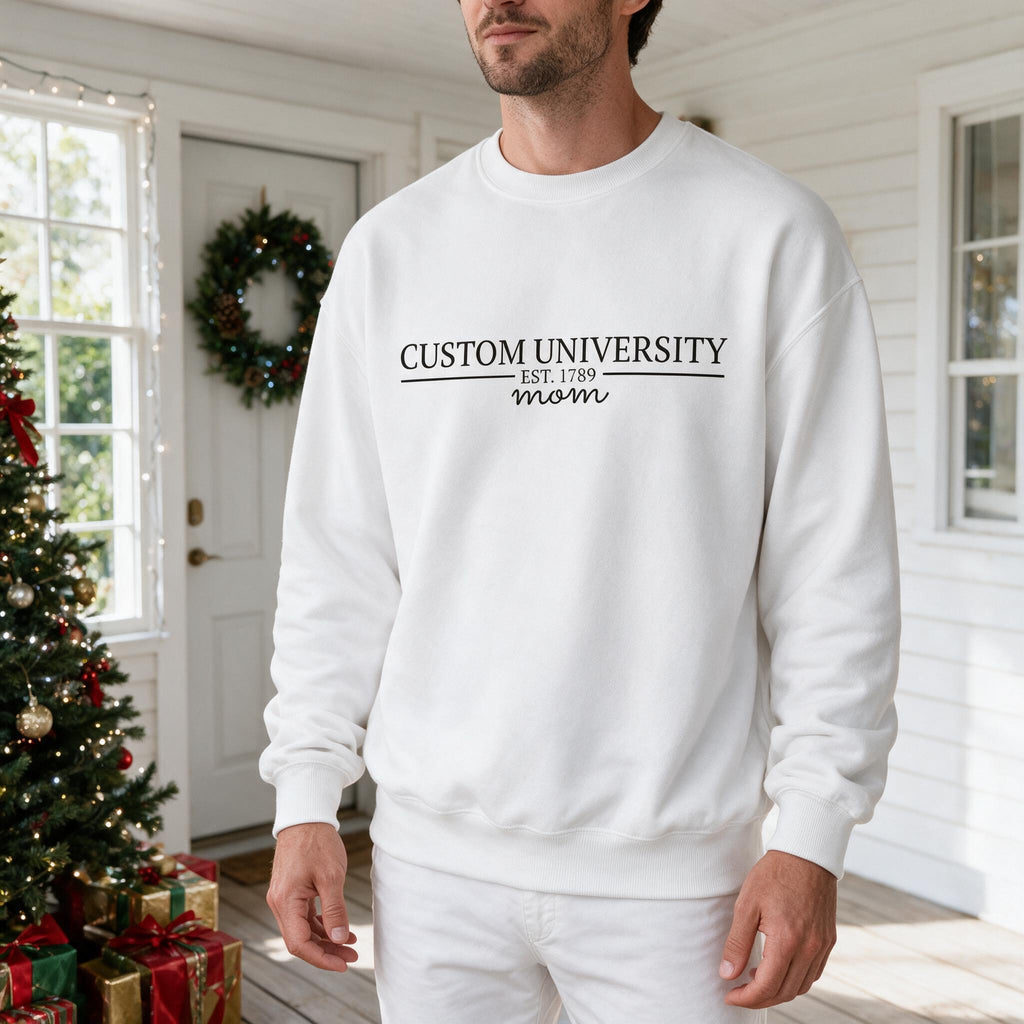 Custom Personalized University Sweatshirt with EST. 1789 VM8TF