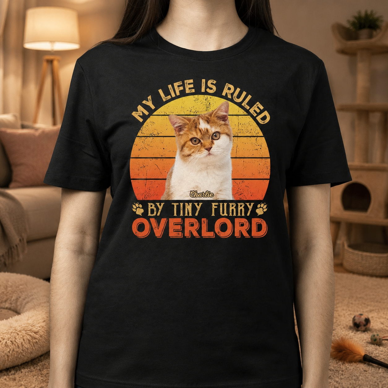 Custom Furry Overlord Cat T-Shirt — Gift for Cat Lovers VFCFF