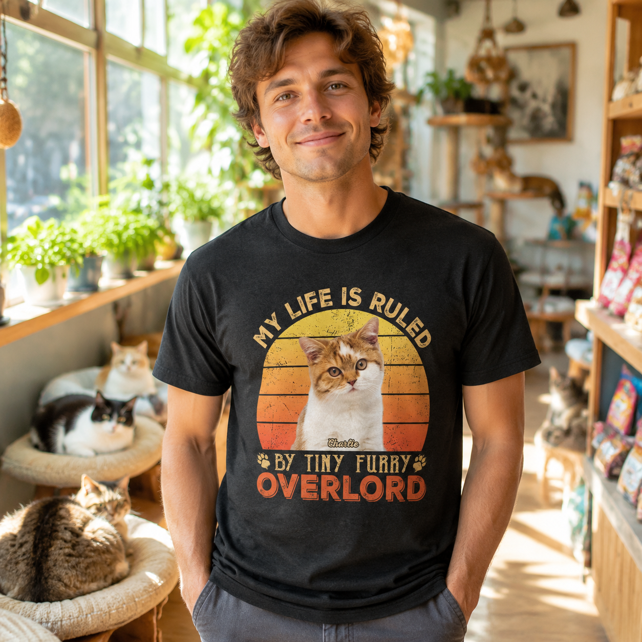Custom Furry Overlord Cat T-Shirt — Gift for Cat Lovers VFCFF