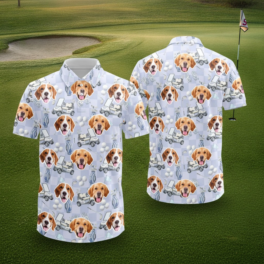 Custom Pet Photo Golf Polo Shirt 7SJDY