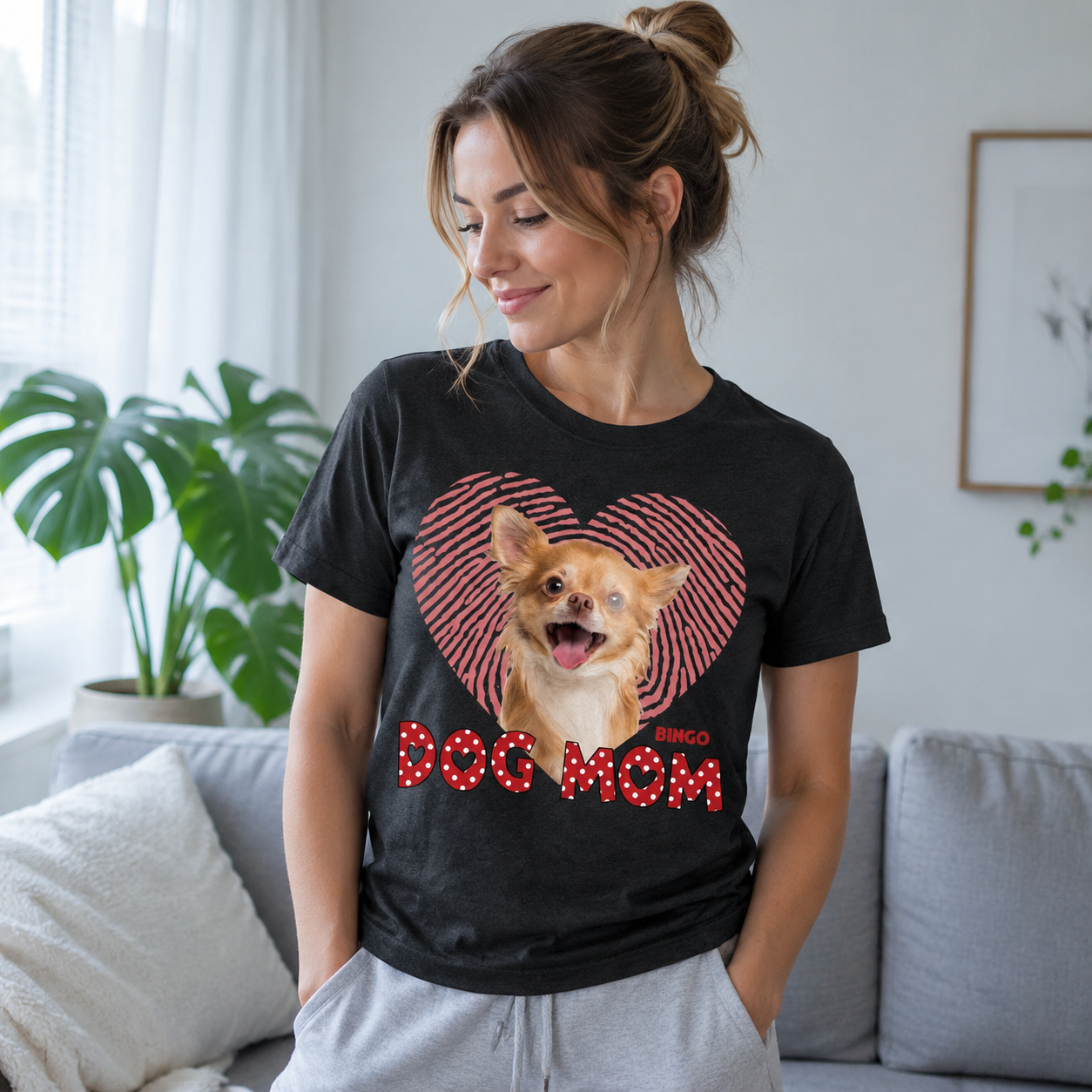 Custom Dog Mom T-Shirt — Gift for Dog Mom SXRYR