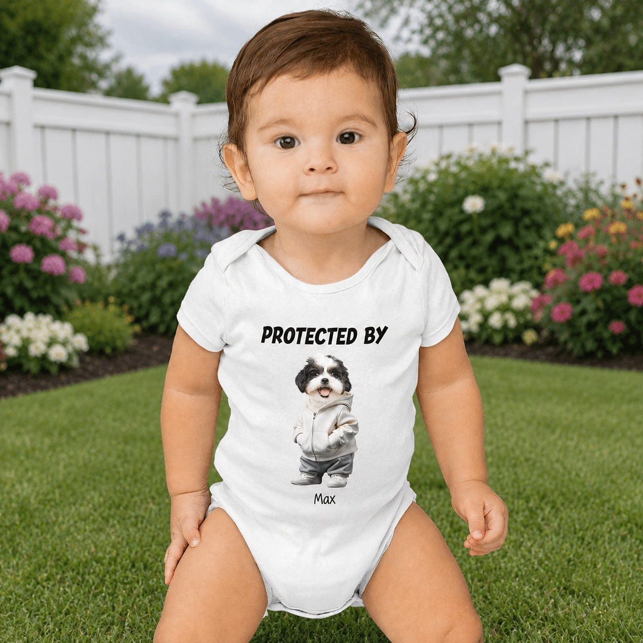 Custom Unconditional Love Furry Baby T-Shirt — Gift for Dog Lovers 24X5G