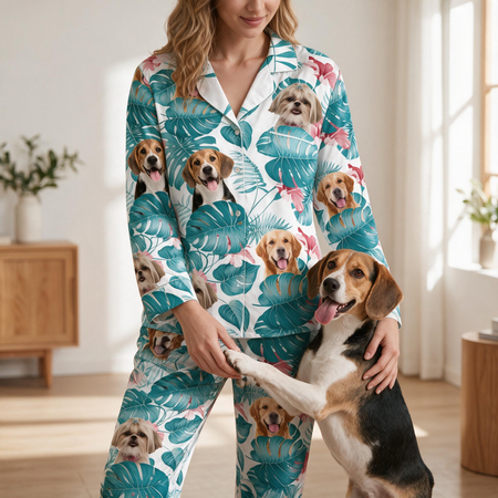 Custom Dog Cat Pajamas Christmas Pajamas — Christmas Gift M93W5