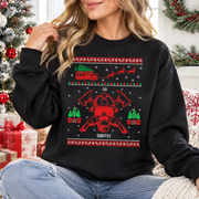 Firefighter Ugly Christmas Sweatshirt, Custom Sweatshirt YBYAB