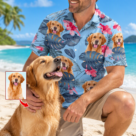 Custom Dog Hawaiian Shirt — Personalized Gift for Dog Lovers NDDU8