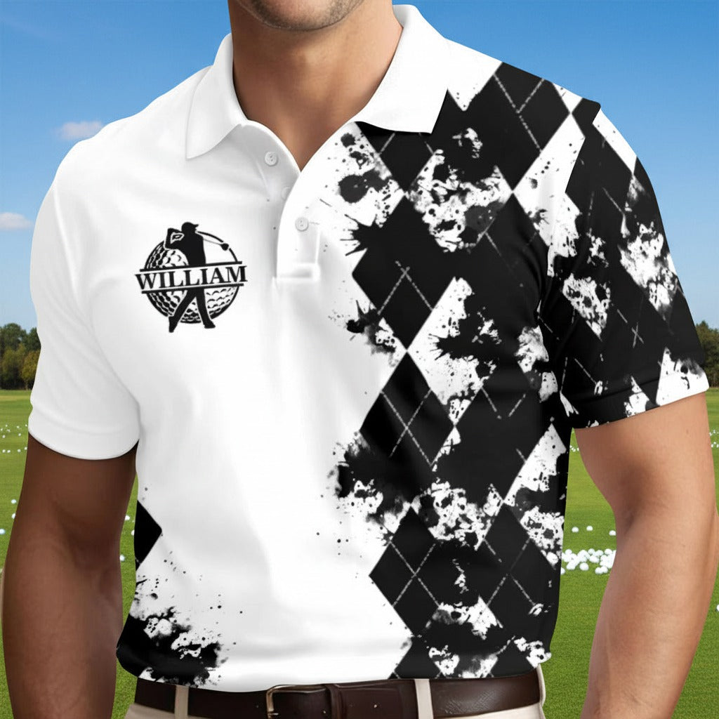 I Like Big Putts Custom Name Polo Shirt AV9ZK