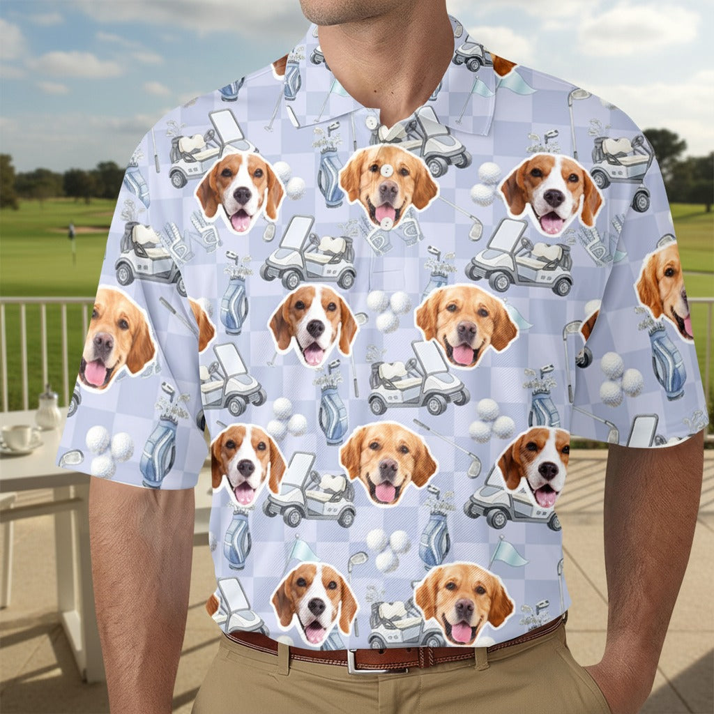 Custom Pet Photo Golf Polo Shirt 7SJDY
