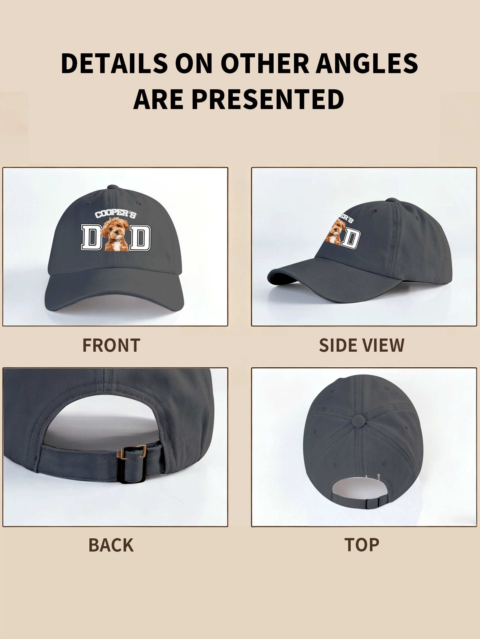 Custom personalized hat - Unique printed cap from GoldMonkey Print