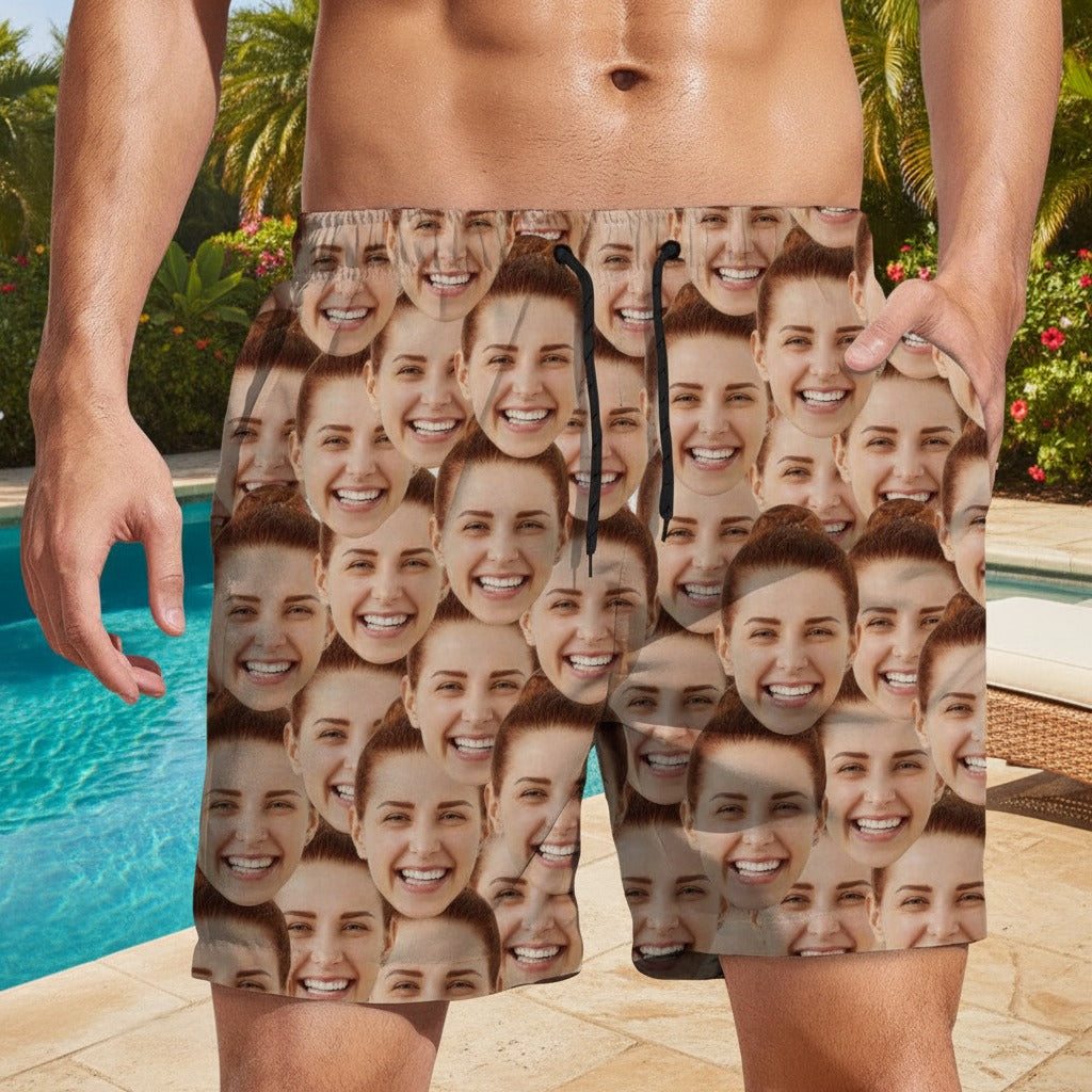 Custom Photo Full Face Beach Short BPFMB