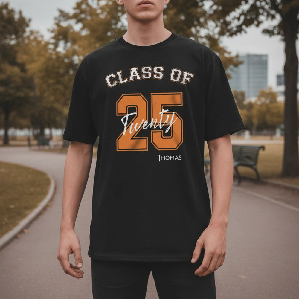 Custom Personalized Class of Twenty T-Shirt with Graduation Year lifestyle photo