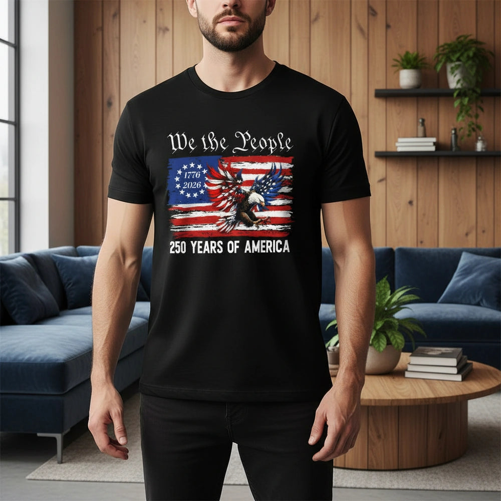 Custom Personalized We the People Eagle T-Shirt 250 Years of America lifestyle photo