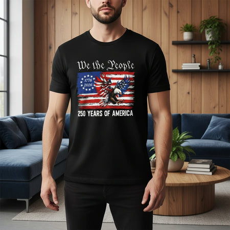 Custom Personalized We the People Eagle T-Shirt 250 Years of America lifestyle photo