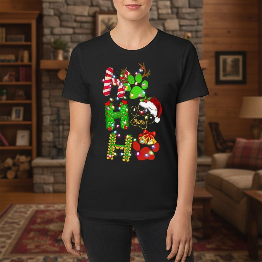 Ho Ho Ho Dog Shirts Custom Dog Lover Gift lifestyle photo