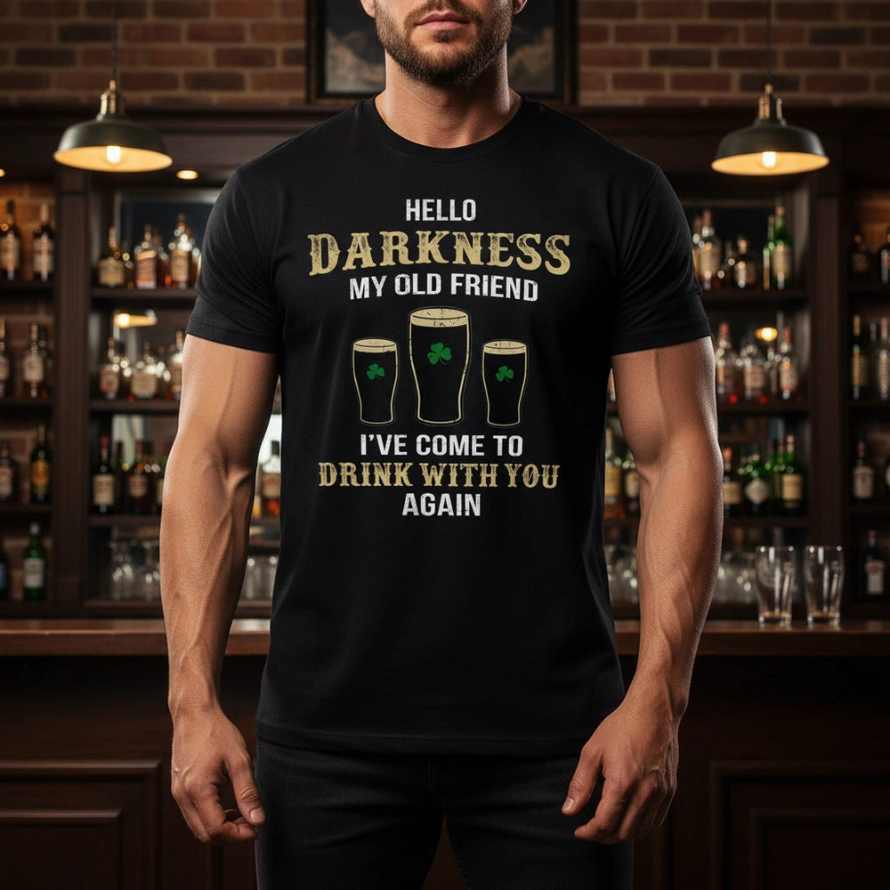 Custom Personalized T-Shirt with Beer Glasses and Shamrocks lifestyle photo