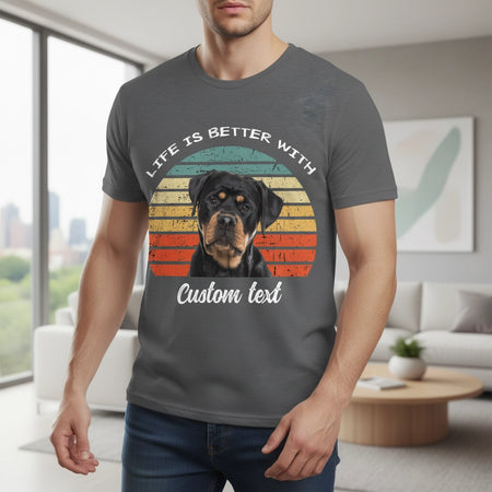 Custom Photo Upload T-Shirt Life Is Better With Retro Sunset lifestyle photo