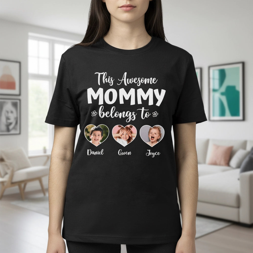 Custom Photo Upload This Awesome Mommy Belongs To Hoodie lifestyle photo