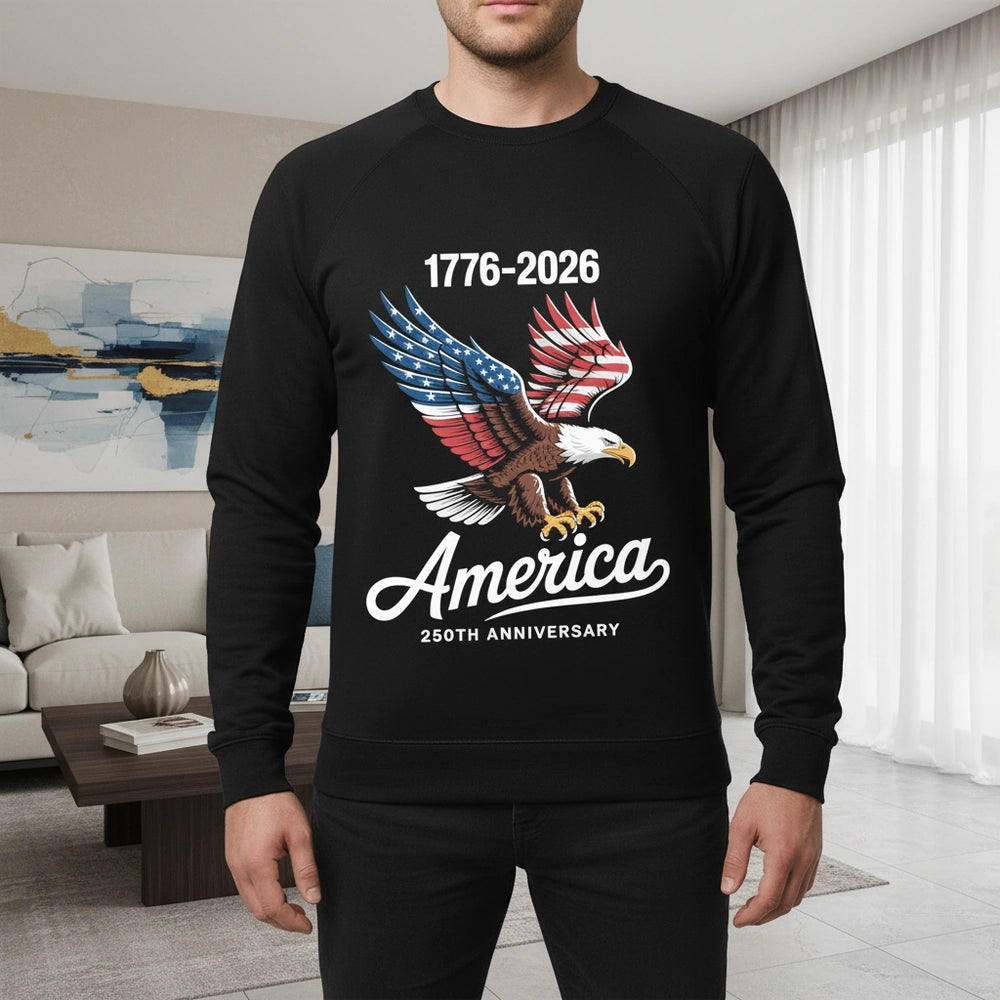 Celebrate 250 Years of America USA Anniversary 1776-2026 Dark Shirt lifestyle photo