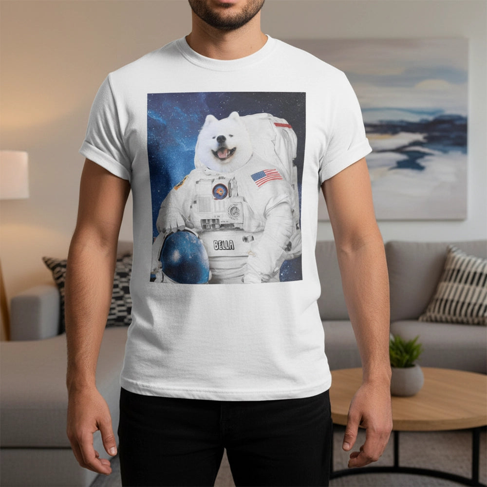 Funny Pet Astronaut Dog Shirt lifestyle photo