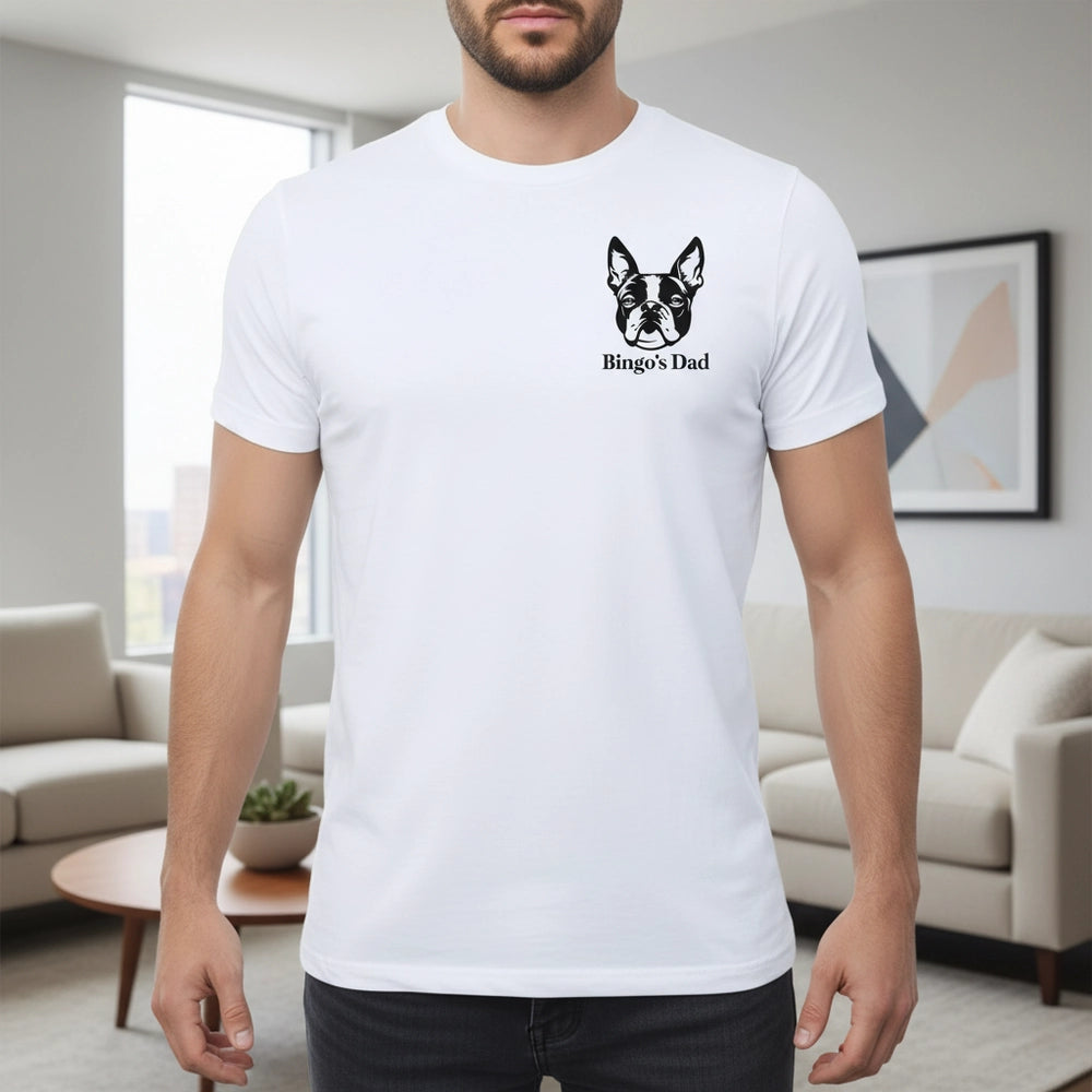 Custom Personalized T-Shirt with Dog Portrait lifestyle photo