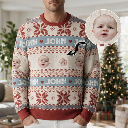 Custom Colorful Ugly Christmas Sweater — Christmas Gift NFQCB