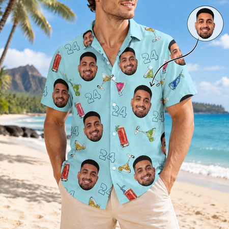 Custom Birthday Party Drinks Hawaiian Shirt — Birthday Gift DF76D