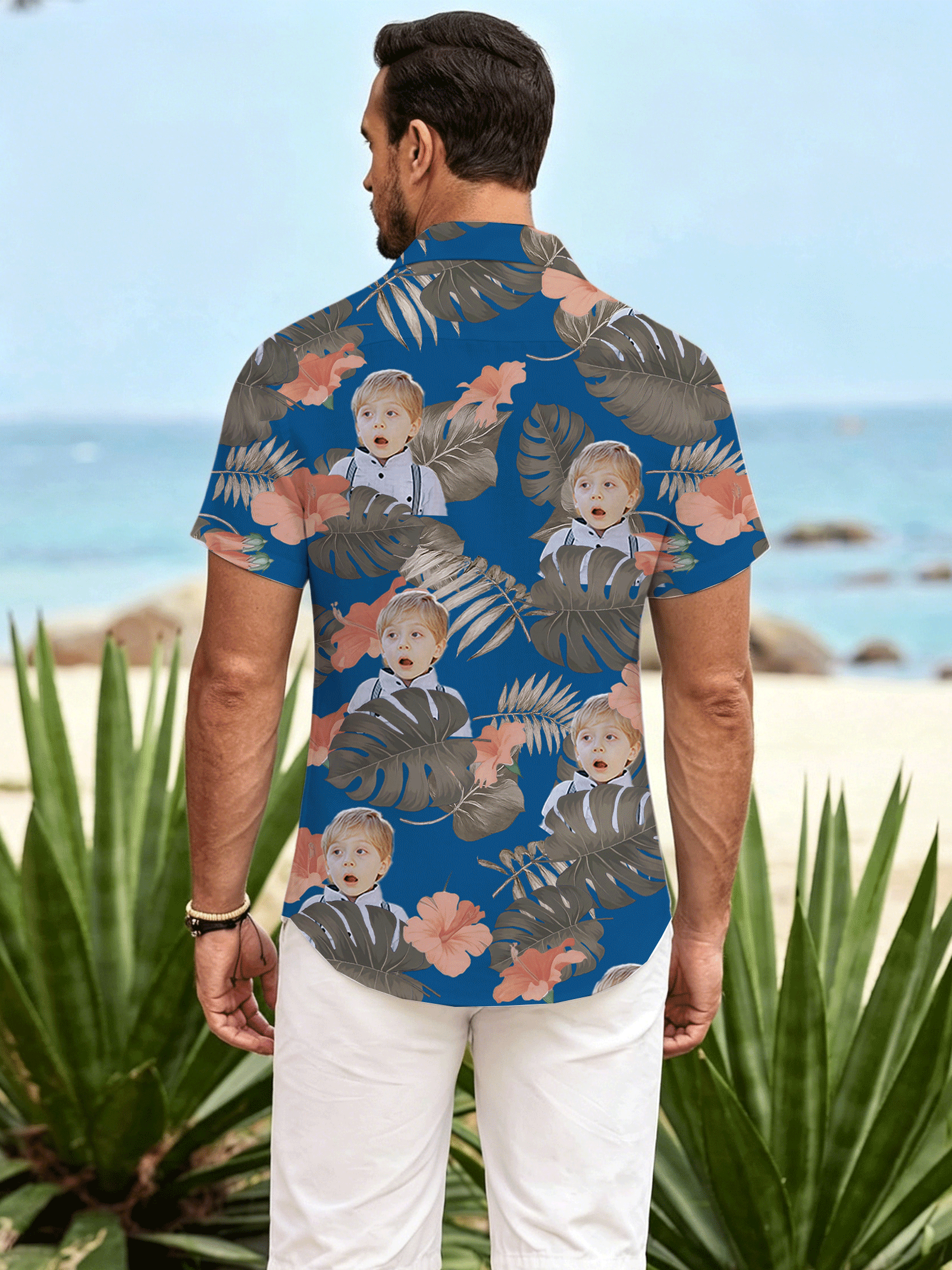 Custom Hawaiian shirt - Personalized tropical vacation gift from GoldMonkey Print