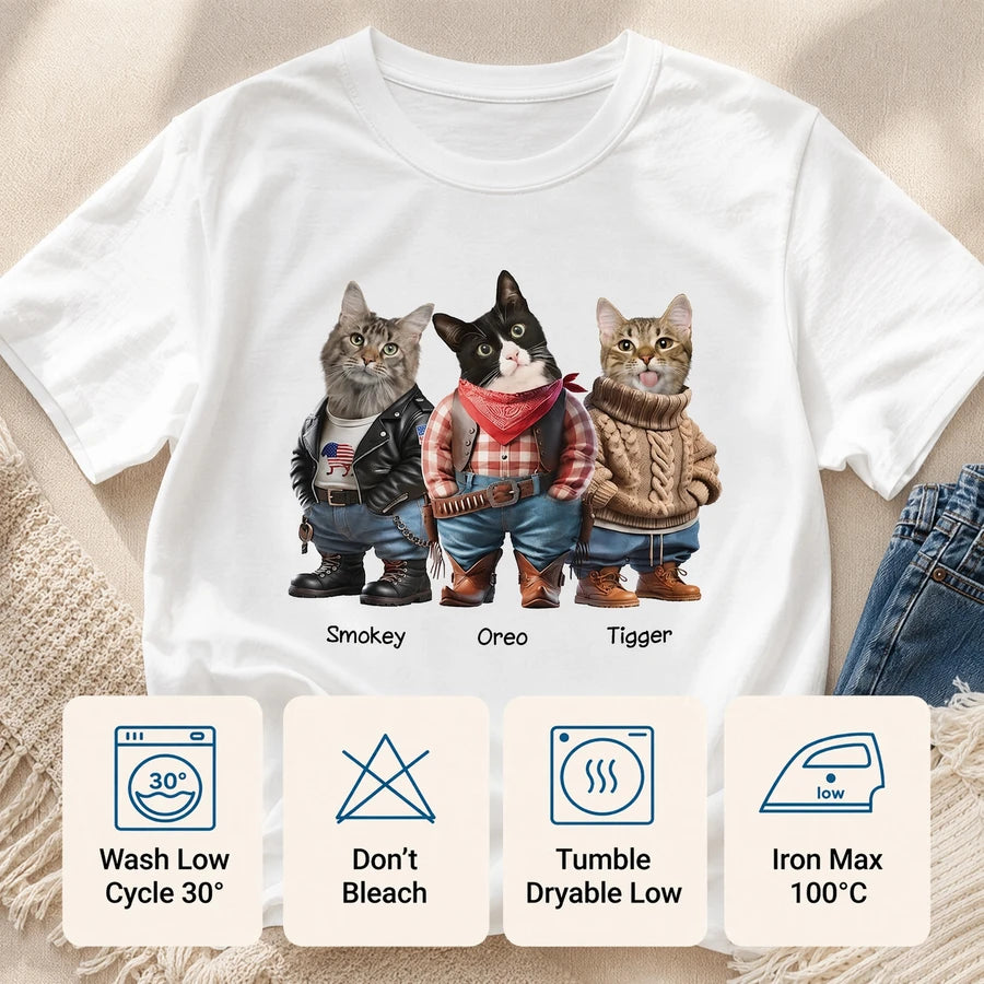 Custom Cool Dog Cat Career Uniforms T-Shirt — Gift for Pet Lovers P7GR4