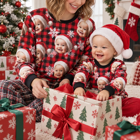 Custom Funny Family Face Ugly Sweater Christmas Gift NRV9D