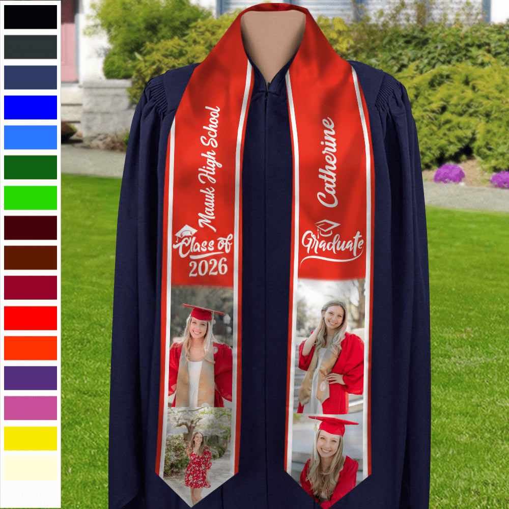 Custom Class 2026 Stoles Graduation Stole — Custom Gift K8VA4