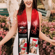 Custom Class 2026 Stoles Graduation Stole - main product view with custom photo design