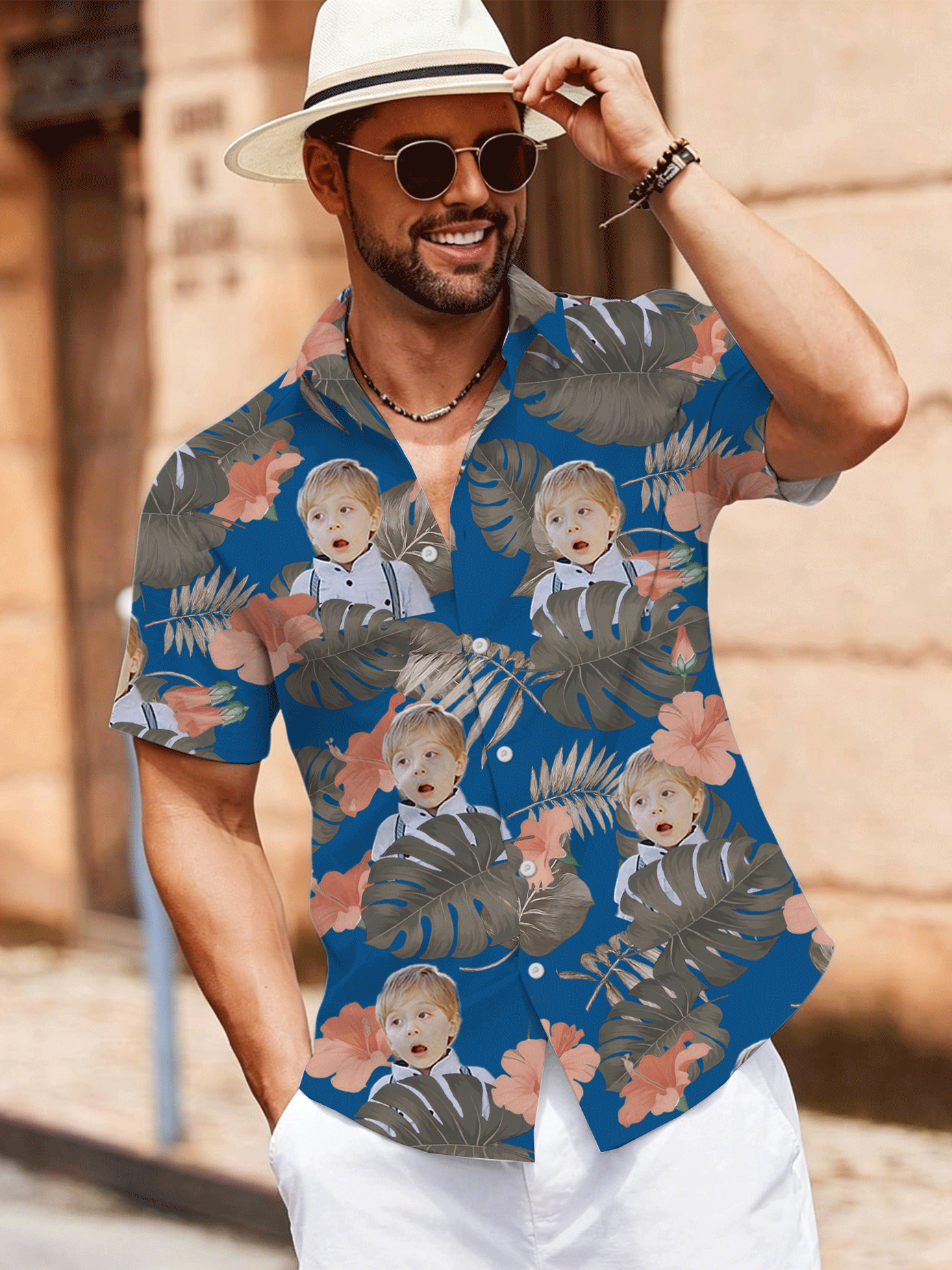 Custom Hawaiian shirt - Personalized tropical vacation gift from GoldMonkey Print