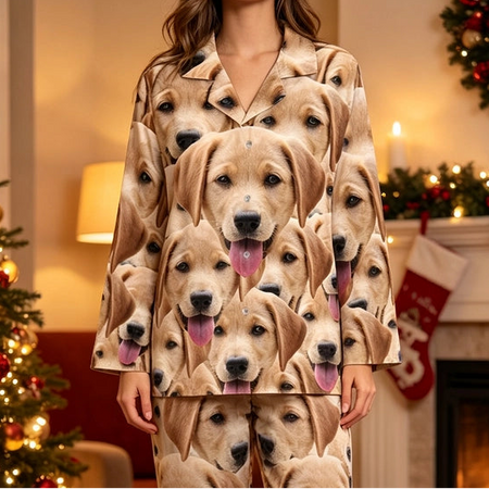 Custom Dog Cat Pajamas — Gift for Pet Lovers 55SKQ