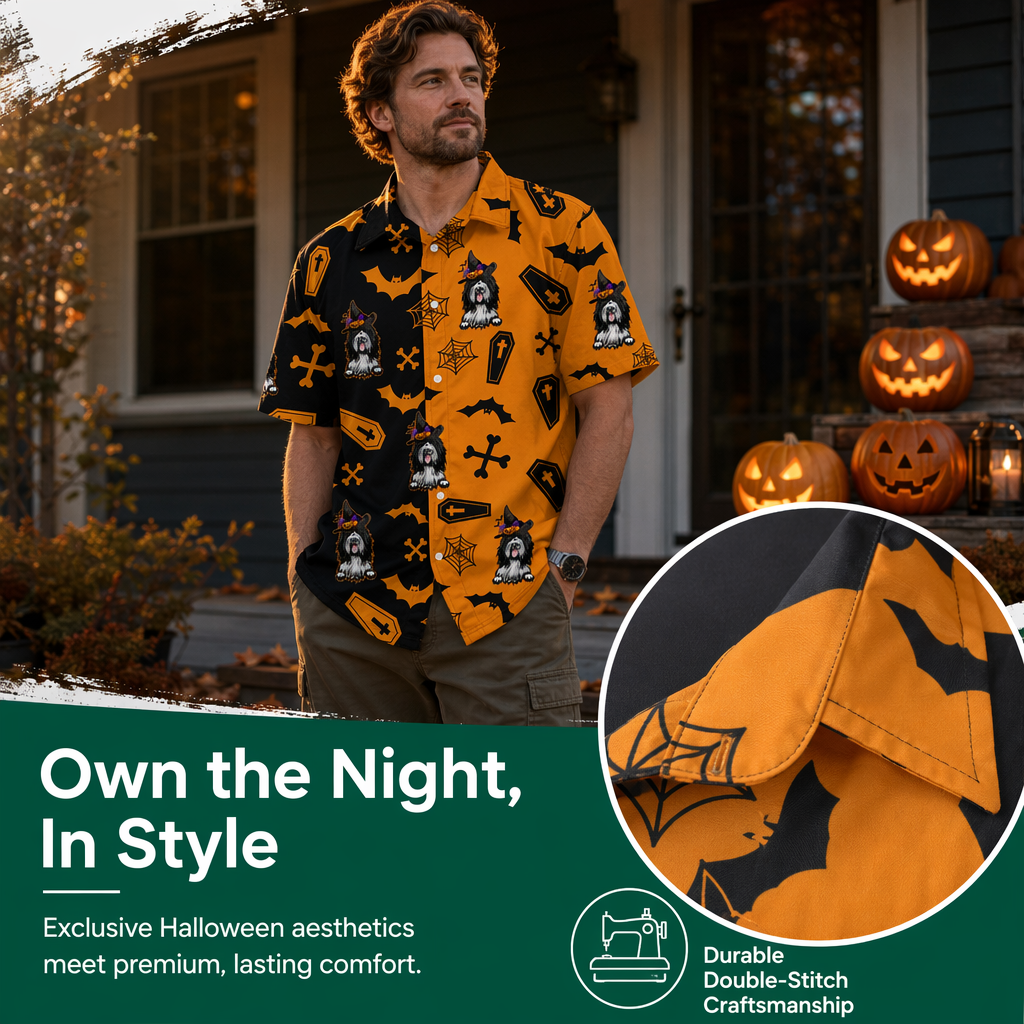 Custom Photo Dog Cat Halloween Hawaii Shirt 4UJUF
