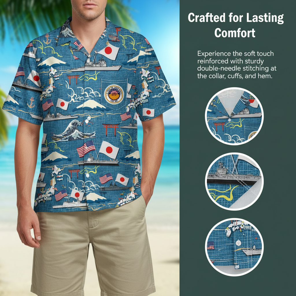 Custom Great Custom Hawaiian Blue Shirt HN590 CASAN