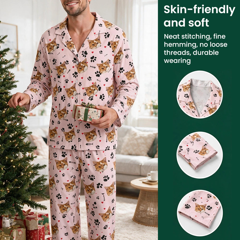 Custom Cat Icon Decoration Pajamas — Gift for Cat Lovers 27D3E