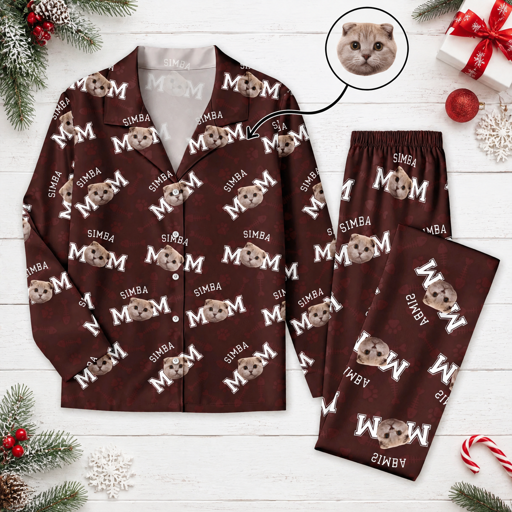 Custom Photo Dog Dad Dog Mom Pajamas XHTNF