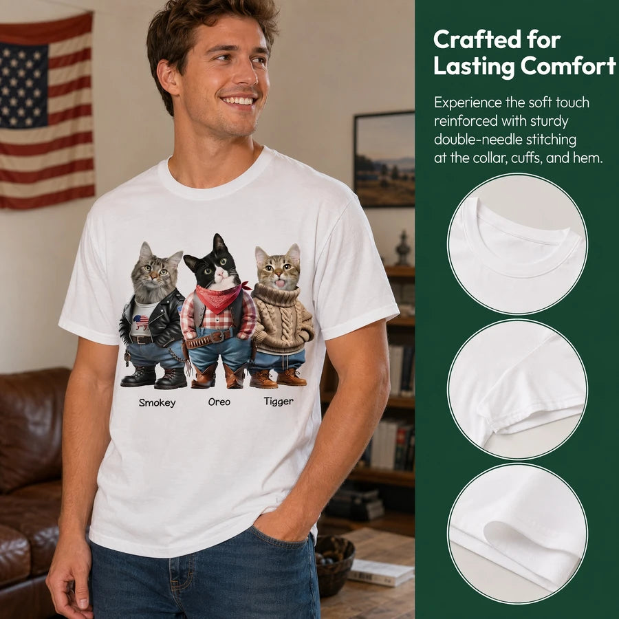 Custom Cool Dog Cat Career Uniforms T-Shirt — Gift for Pet Lovers P7GR4