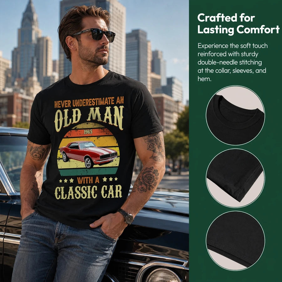 Custom Never Underestimate Old T-Shirt — Gift QGH68