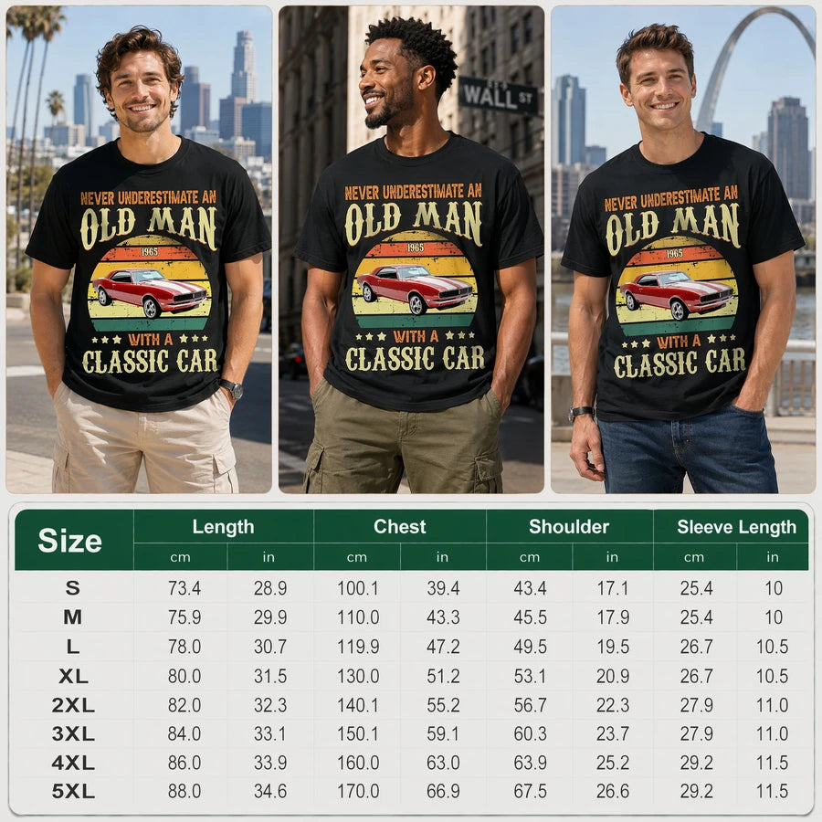 Custom Never Underestimate Old T-Shirt — Gift QGH68