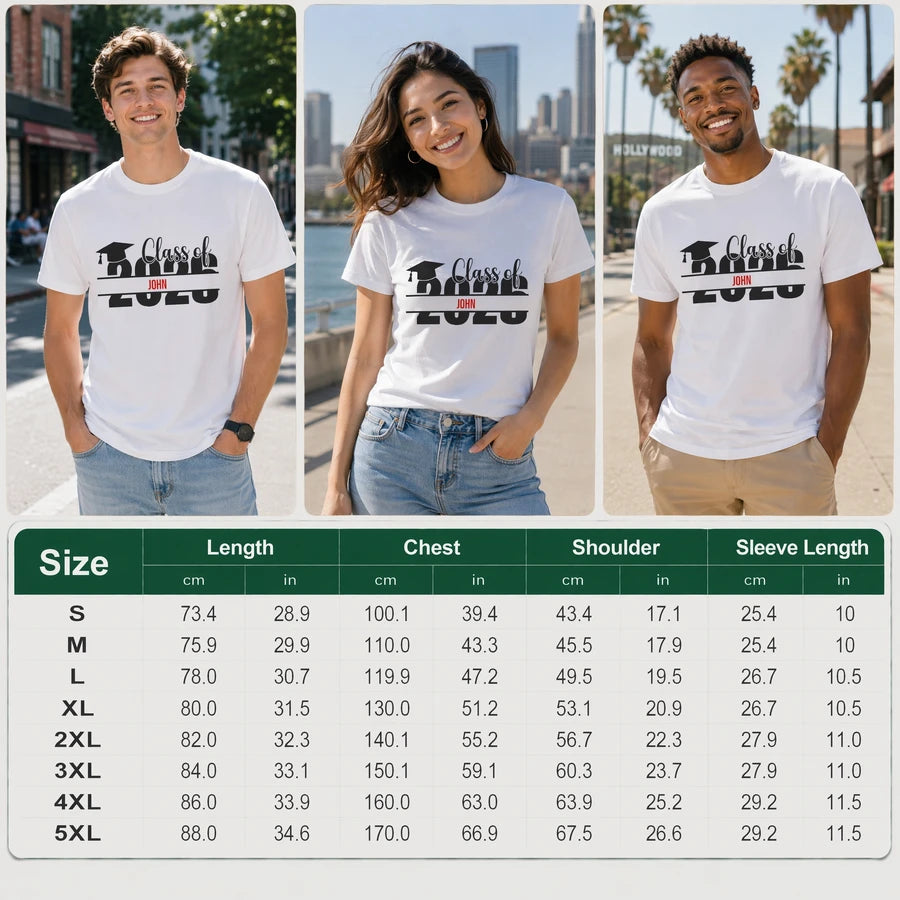 Custom Class 2026 Graduation T-Shirt — Custom Gift V5SHA