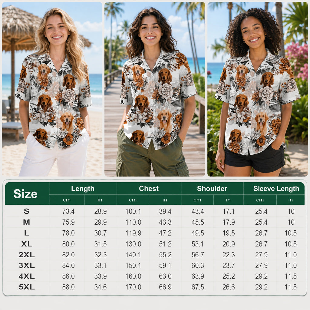 Custom Women's Hawaiian Shirt — Personalized Hawaiian Shirt JWNMV