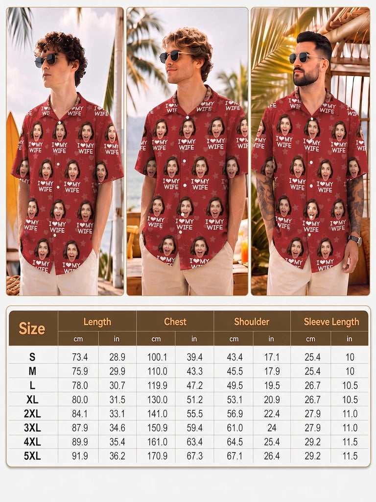 Custom Photo I Love My Girlfriend Boyfriend Hawaii Shirt Valentines Gift For Him Her Husband Wife HA75 895044 BB4T2