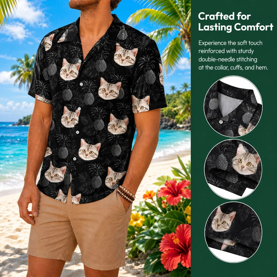 Custom Cat Vacation Hawaiian Hawaiian Shirt - size chart