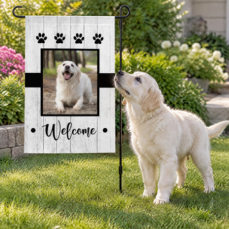 Dog Welcome Custom Garden Flag PPHBE