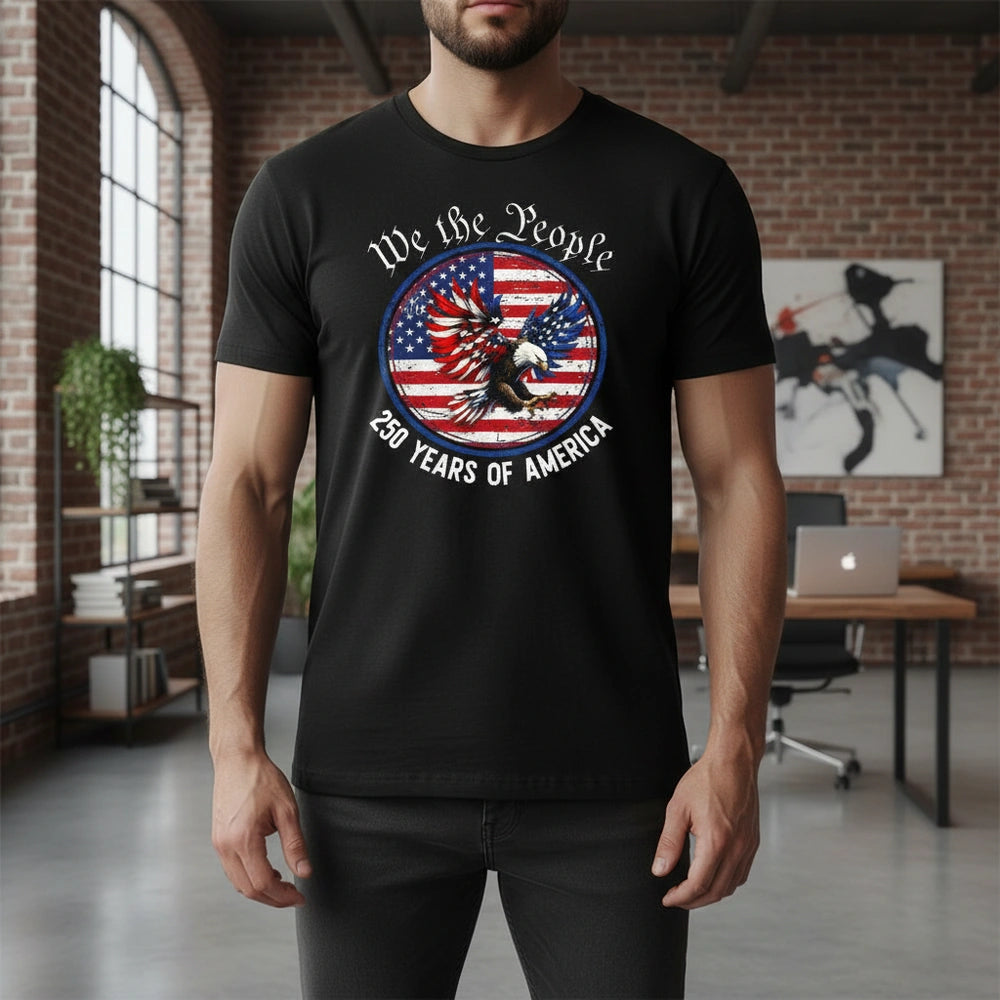 Custom Personalized We the People Eagle T-Shirt 250 Years of America main product photo