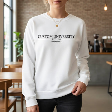 Custom Personalized University Mom Sweatshirt with EST. main product photo