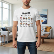 Custom Personalized T-Shirt with Cartoon Family Characters main product photo