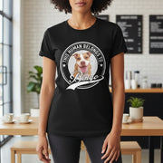 Human Belongs To Dog Cat Personalized Custom Photo Dog Cat Pet T-Shirt main product photo