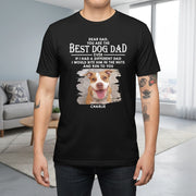 Dogs Run To You Personalized Custom Photo Dog Dad T-Shirt main product photo